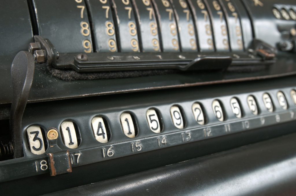 vintage calculating machine